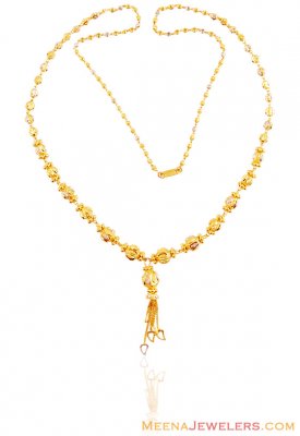 Large Balls Ladies 2 Tone Chain 22k ( 22Kt Long Chains (Ladies) )