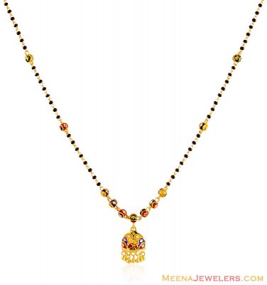 22k Gold Meenakari Mangalsutra  ( MangalSutras )