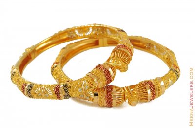 22K Multi tone kada (1 Bangle) ( Kadas )