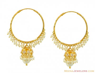 22Kt Gold Earrings (Hoops) ( Hoop Earrings )