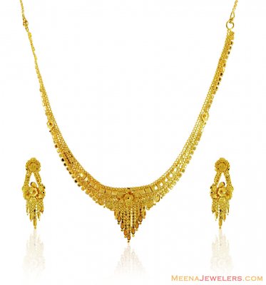 22K Designer Necklace Set ( Light Sets )