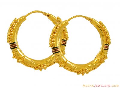 22k Traditional Bali ( Hoop Earrings )