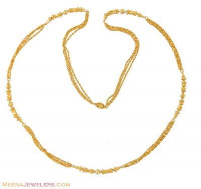 22Kt Gold Fancy Chain ( 22Kt Long Chains (Ladies) )