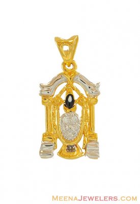 22kt Two Tone Balaji Pendant ( Ganesh, Laxmi and other God Pendants )