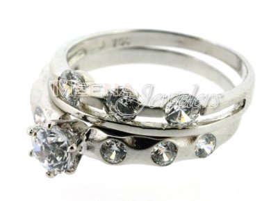 18Kt White Gold Ladies Rings ( Ladies White Gold Rings )