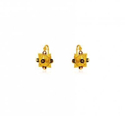 Buy quality 22k Oval Shape baby earrings in Ahmedabad