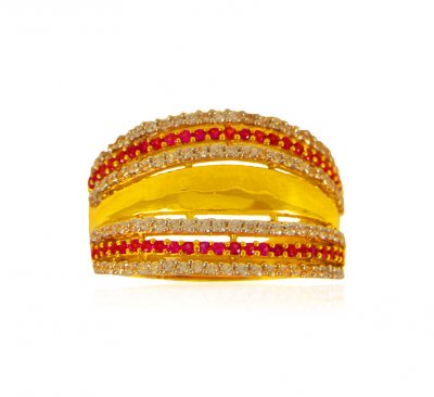 22 Kt Gold Ladies Signity Ring ( Ladies Signity Rings )