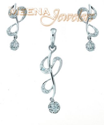 Genuine Diamond Pendant Set ( Diamond Pendant Sets )