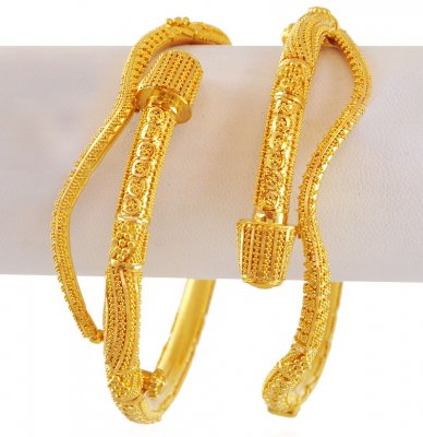 22K Traditional Filigree Kada (1 Pc Only) ( Kadas )