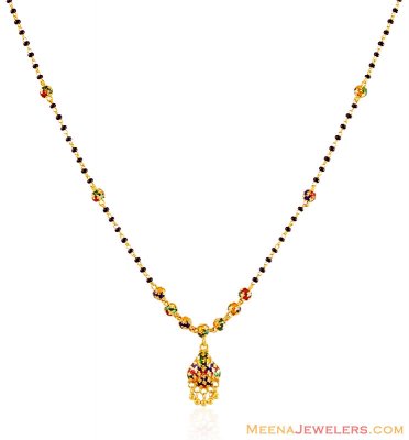 Indian Meenakari Gold Mangalsutra  ( MangalSutras )