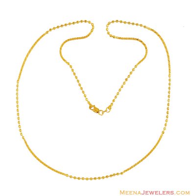 22k Designer Gold Chain ( 22Kt Gold Fancy Chains )