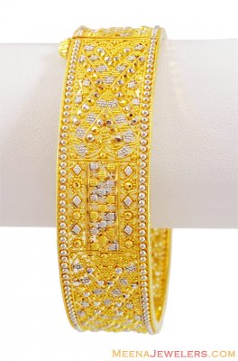 Designer 22K Two Tone Filigree Kada (1PC) ( Kadas )