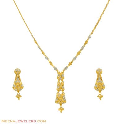 22K Gold Two Tone Set ( Light Sets )