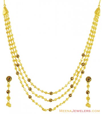 Meenakari 3 Layer Balls Set 22k  ( Light Sets )