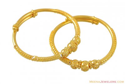 Indian Baby Bangles (22K Gold) ( Baby Bangles )