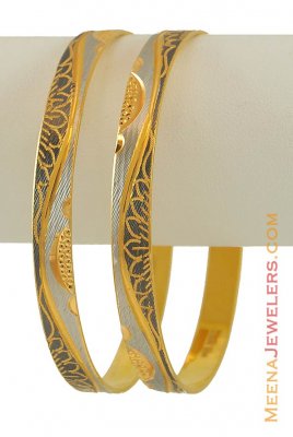 Two Tone Lazer Bangles ( Two Tone Bangles )