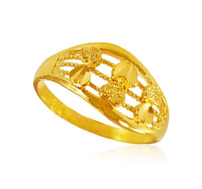 22KT Yellow Gold Ladies Ring ( Ladies Gold Ring )