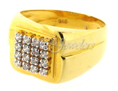 22 Kt Gold Mens Signity Ring ( Mens Signity Rings )