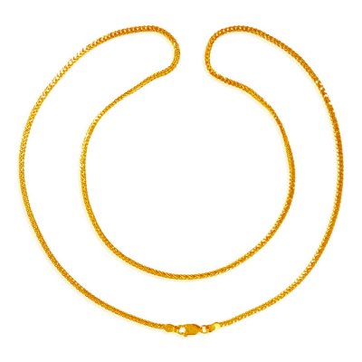 22kt Gold Box Chain ( Plain Gold Chains )