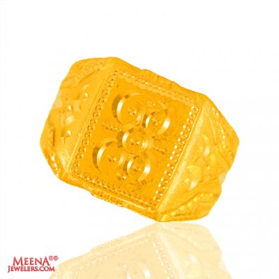 22 kt Gold Mens Ring ( Mens Gold Ring )
