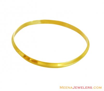 22K Fancy Yellow Gold Kada ( Mens Gold Kada )