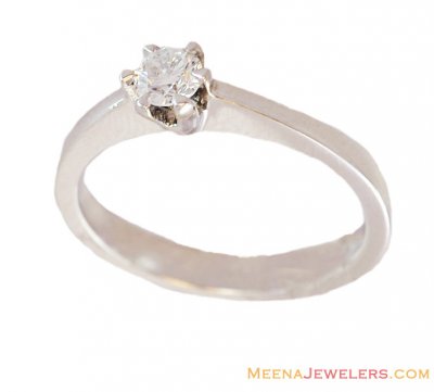 Elegant Ladies Solitaire Ring 18K ( Diamond Rings )