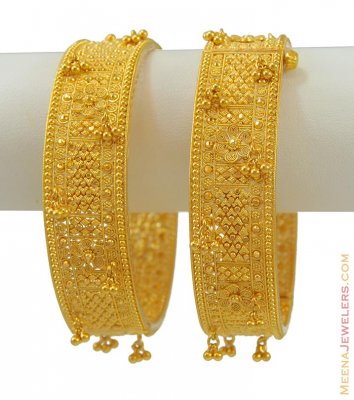 22K Gold Ghoogri Kada ( Kadas )