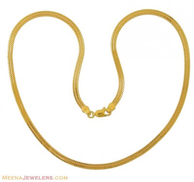 Herringbone Gold Vermeil Engraved Necklace For Women - Talisa