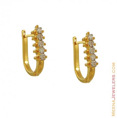 22k Signity Clip On Earring ( Clip On Earrings )