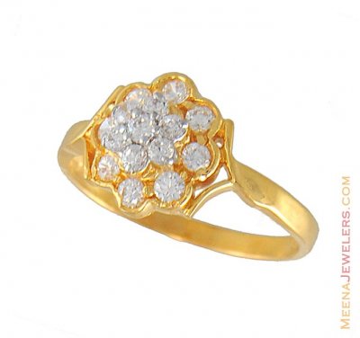 Gold Signity Ring ( Ladies Signity Rings )