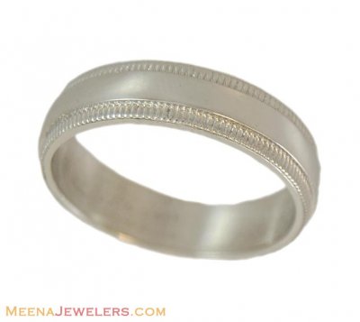 18Kt White Gold Band ( Wedding Bands )