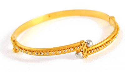 22k gold bangle ( Two Tone Bangles )