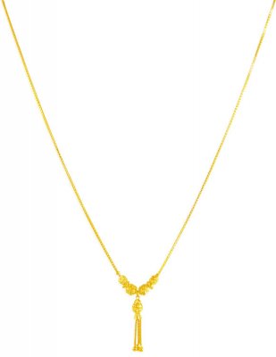 22Kt Gold Light Necklace ( 22Kt Gold Fancy Chains )