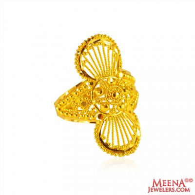 22K Yellow Gold Ladies Ring  ( Ladies Gold Ring )