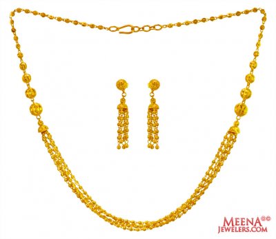 22K Gold Layer Necklace Set ( Light Sets )