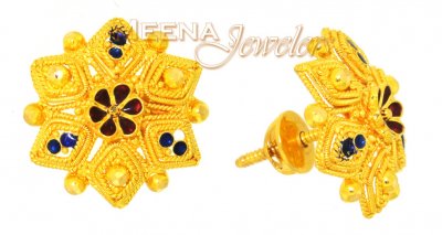 22Kt Gold Earings ( 22 Kt Gold Tops )