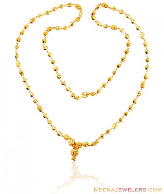 22K Ladies Fancy Gold Balls Chain  ( 22Kt Long Chains (Ladies) )