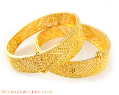 22 Kt Gold Kada(2pcs) ( Kadas )