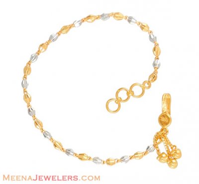 2 Tone balls bracelet ( 22k gold) ( Ladies Bracelets )