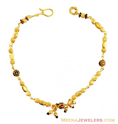 22K Gold Balls Meena Bracelet  ( Ladies Bracelets )