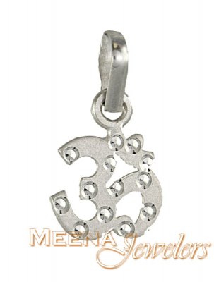 White Gold Om Pendant ( Om Pendants )