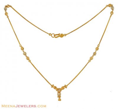 22Kt Two Tone Chain ( 22Kt Gold Fancy Chains )