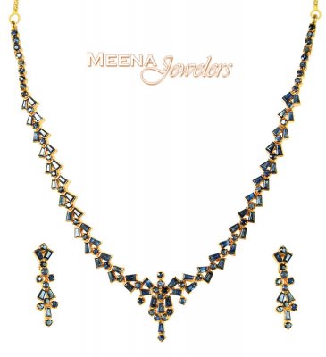 Sapphire Necklace Set  ( Sapphire Necklace Sets )