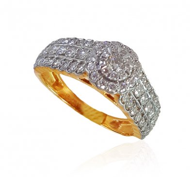 18KT Yellow Gold Diamond Ring ( Diamond Rings )