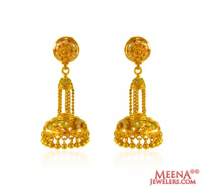 22k Gold Long Earrings ( Long Earrings )