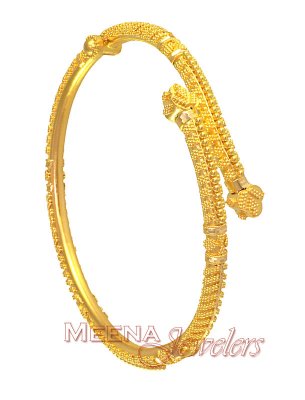 22Kt Gold Filigree Kada ( Kadas )