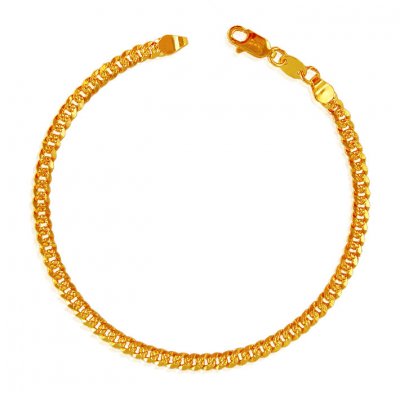 22Kt Gold Men Bracelet ( Men`s Bracelets )