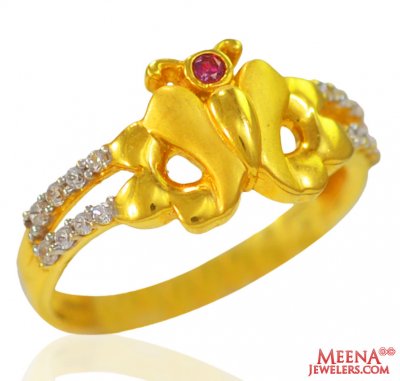 22K Gold Beautiful Ladies Ring  ( Ladies Signity Rings )