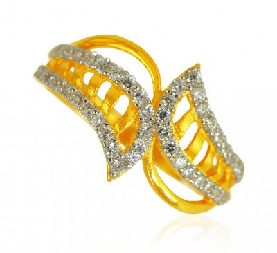 22k Gold Designer Ladies Ring   ( Ladies Signity Rings )