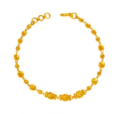22Kt Gold Balls Bracelet For Women ( Ladies Bracelets )